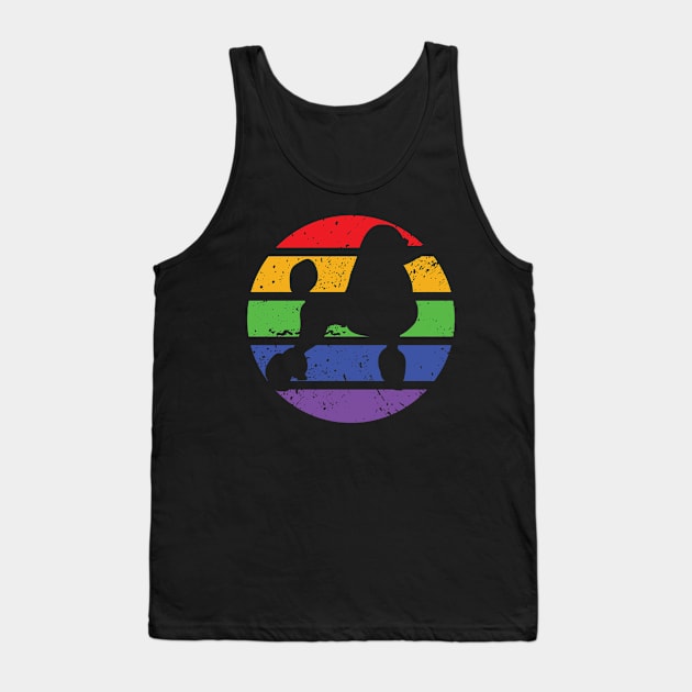 poodle proud proudle pride rainbow dog dogmonth Tank Top by design-lab-berlin